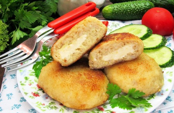 Fish Zrazy with Melted Cheese