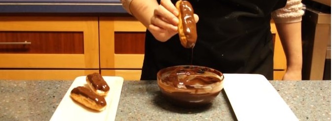 Eclair Choux Pastries step 19