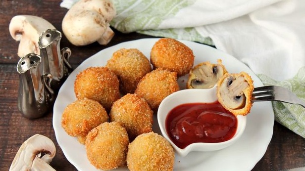 Deep-Fried Breaded Champignons