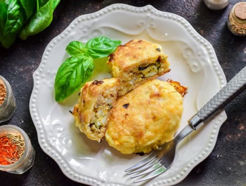 Fish Zrazy with Egg and Mushroom Filling