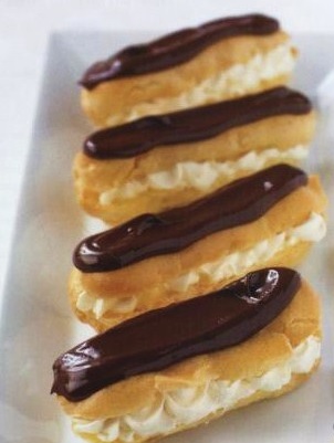 Eclairs with Whipped Cream