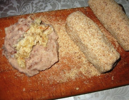 Zrazy from Beans and Cabbage step 3