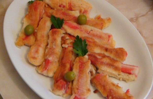 Crab Sticks in Batter