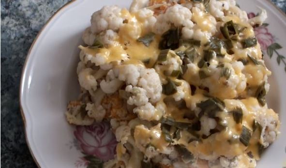 Cauliflower Casserole with Minced Meat
