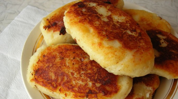 Potato Patties with Sausage
