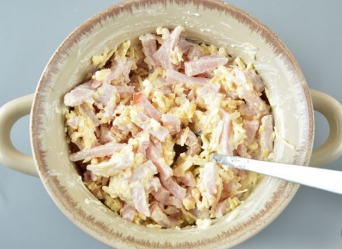 Potato Zrazy with Cheese and Ham step 4