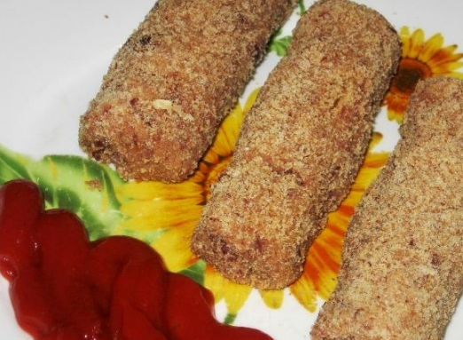 Zrazy from Beans and Cabbage