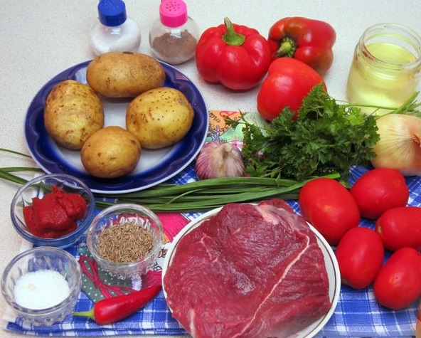 Fried Beef Shurpa step 1