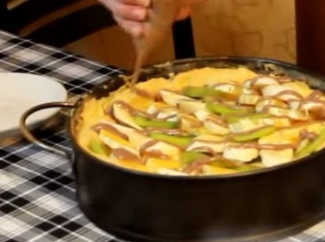 Eclair Cake with Fruit and Chocolate step 19