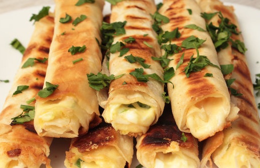 Lavash Snack with Cheese, for a Picnic