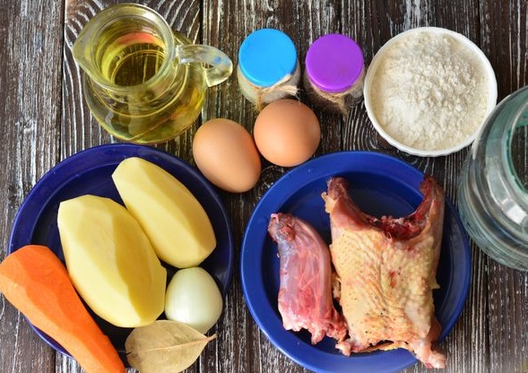 “Zatirukha” Soup with Chicken step 1