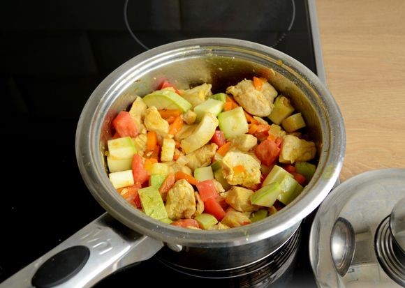 Saute of Chicken, Zucchini And Tomatoes step 9