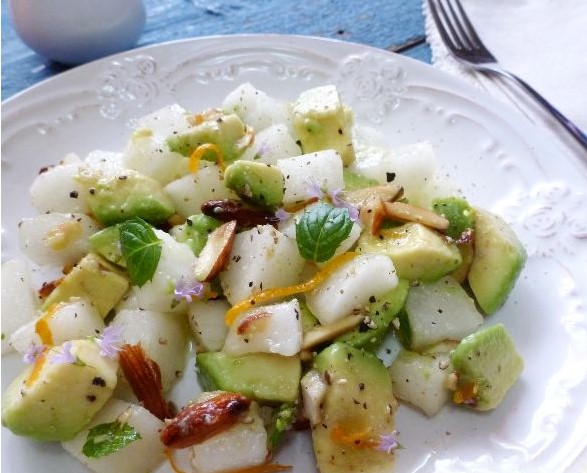 Melon and Avocado Salad step 11