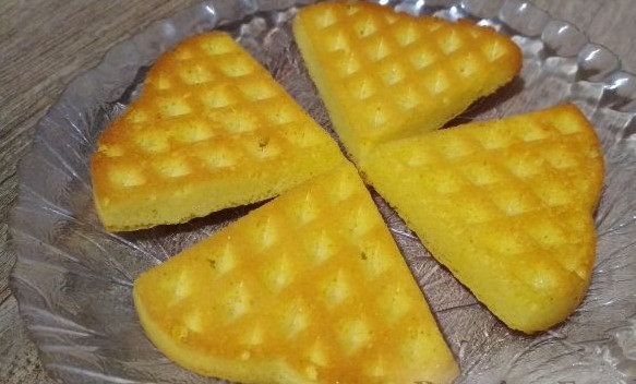 Cottage Cheese Dessert with Biscuit Waffles step 7