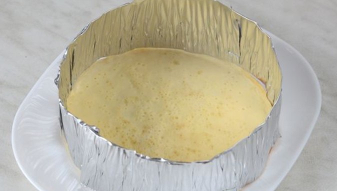 Cake Appetizer with Liver Pate and Cottage Cheese step 16