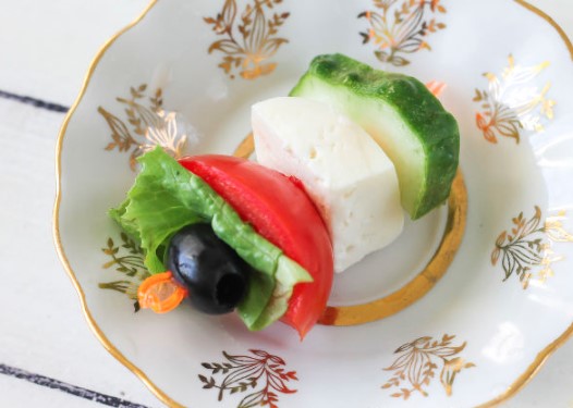 Canapes with Vegetables and Cheese step 2