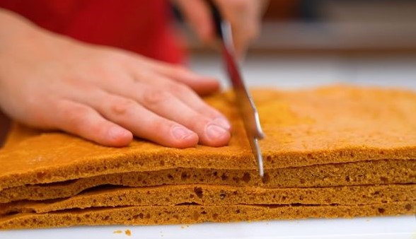 Cake “Caramel” with Condensed Milk step 10