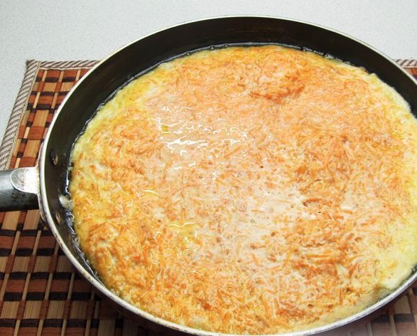 Carrot Omelet step 3