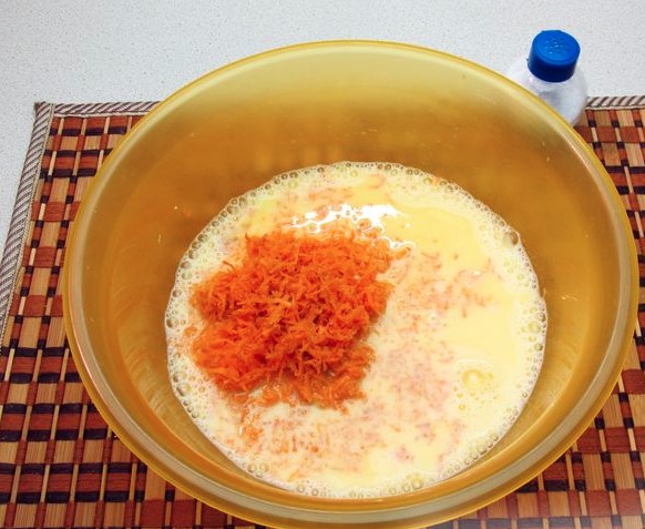 Carrot Omelet step 2