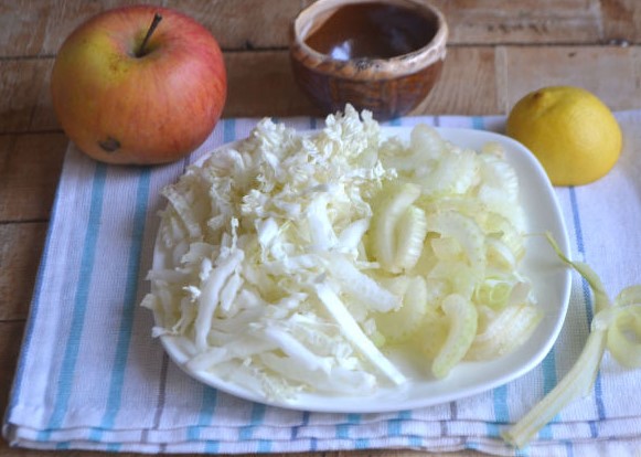 Fruit and Celery Salad step 1
