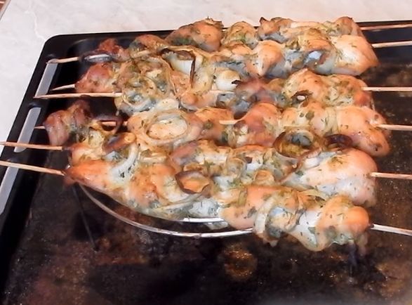 Chicken Kebab, in the Oven