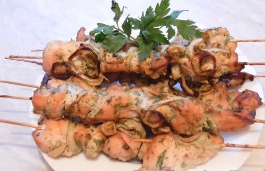 Chicken Kebab, in the Oven