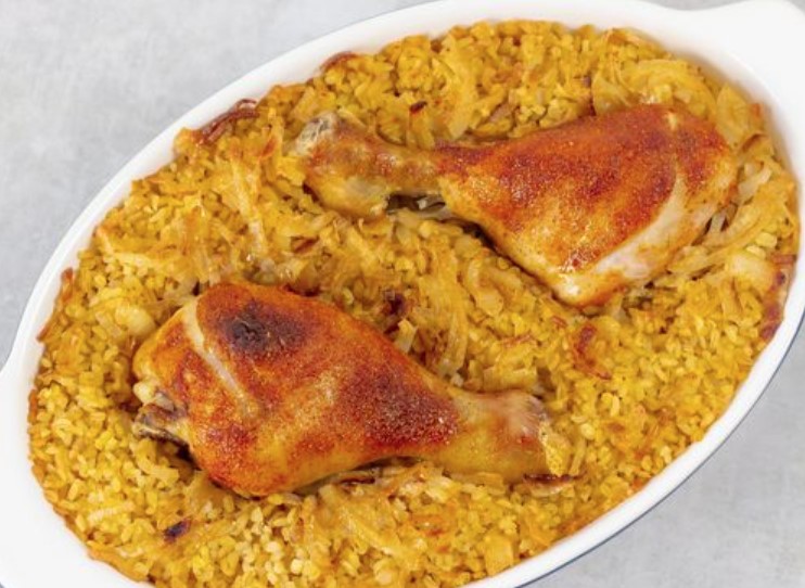 Chicken Legs Baked with Bulgur step 10