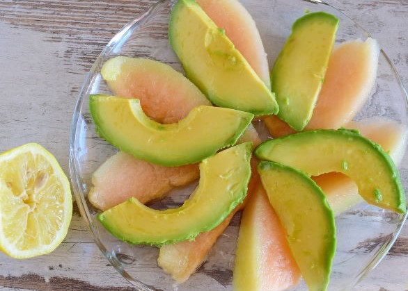Dessert Salad of Melon and Avocado step 4