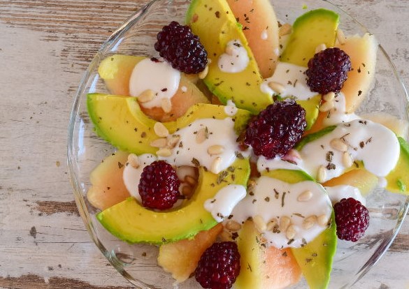 Dessert Salad of Melon and Avocado step 6