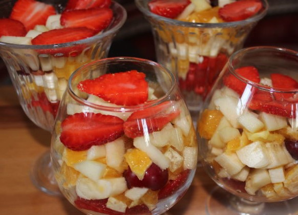 Salad with Strawberries “Fruit Holiday” step 5