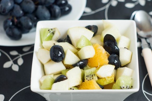 Fruit Salad with Apples, Pears and Kiwi