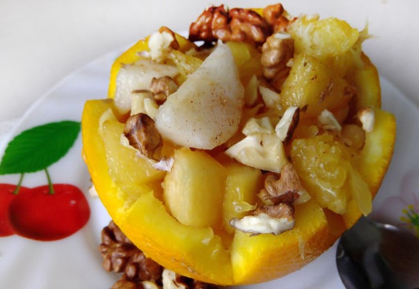 Fruit Salad with Quince, Pear and Orange