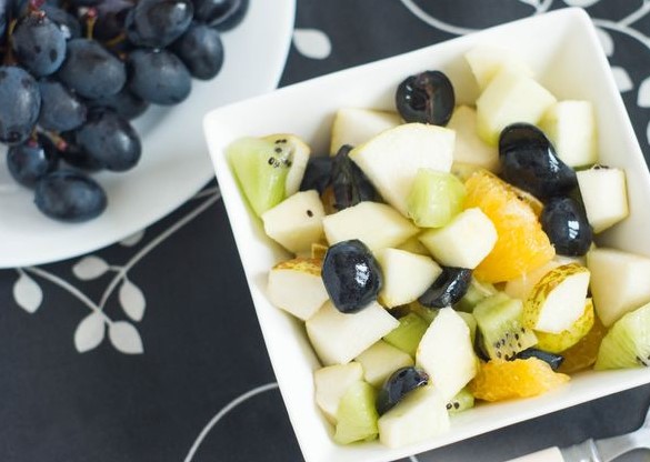 Fruit Salad with Apples, Pears and Kiwi