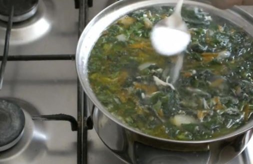 Green Borsch with Nettle step 9
