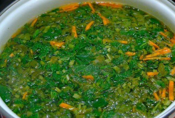 Green Borsch with Sorrel and Nettle step 7