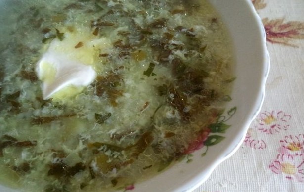 Green Borsch with Sorrel without Meat