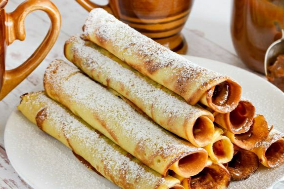 Wafer Rolls with Boiled Condensed Milk (in a Pan)