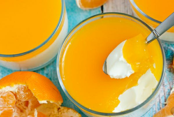 Tangerine Panna Cotta step 6