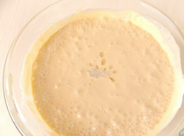 Sour Cream Jelly with Banana and Boiled Condensed Milk step 1