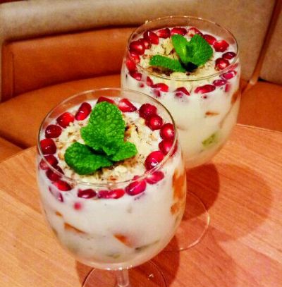 Marshmallow Dessert with Fruit