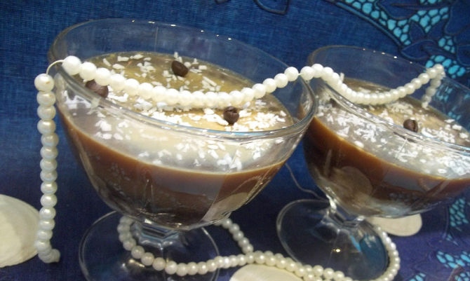 Jelly from Custard Coffee