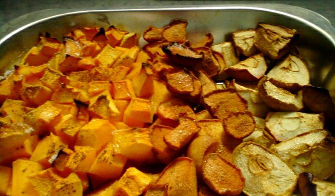Oven Baked Pumpkin with Apples and Quincey step 3
