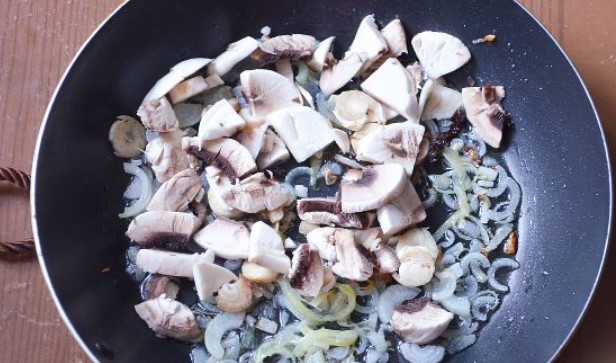 Julienne with Mushrooms and Potatoes step 5
