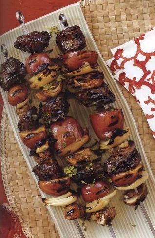 Meat and Vegetable Kebabs