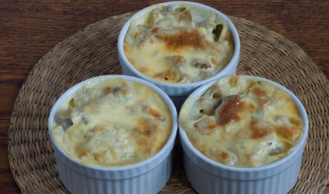 Oyster Mushroom Julienne with Processed Cheese step 7