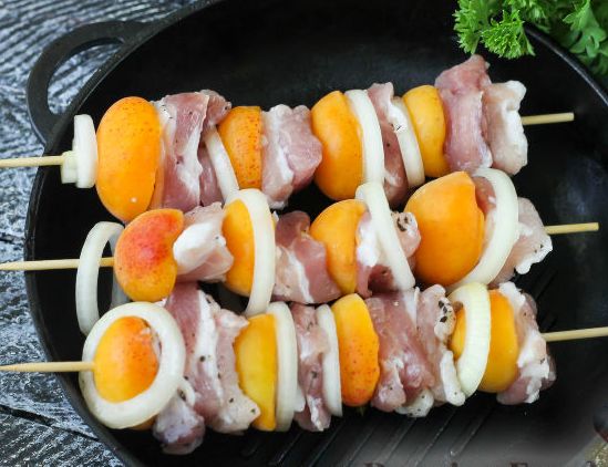 Pork Kebab with Apricots step 3