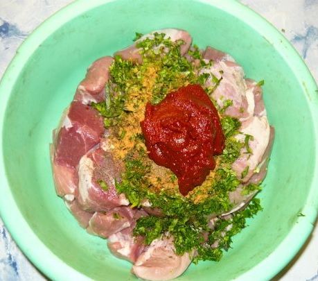 Pork Kebab Marinated in Tomato step 3