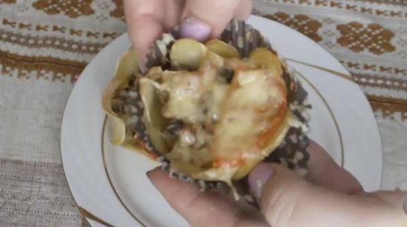 Potato Baskets with Mushrooms step 16