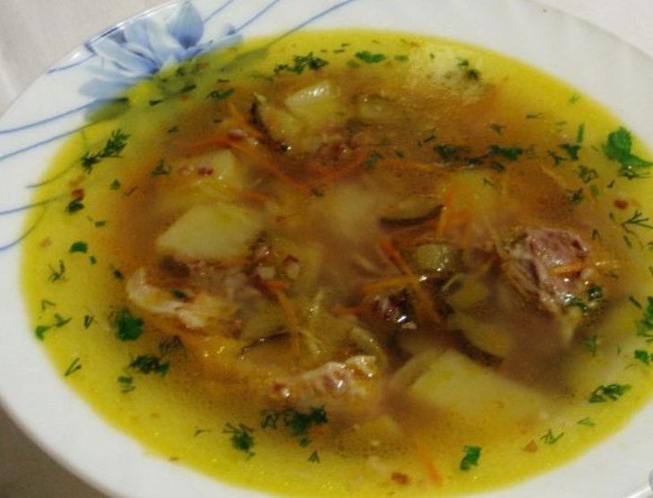 Rassolnik with Buckwheat