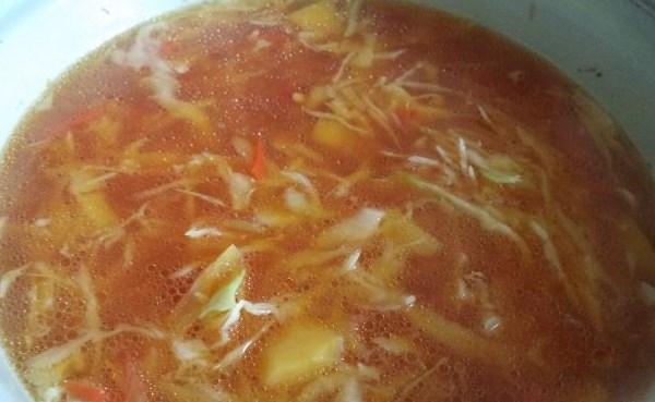 Red Borscht with Chicken and Beans step 6